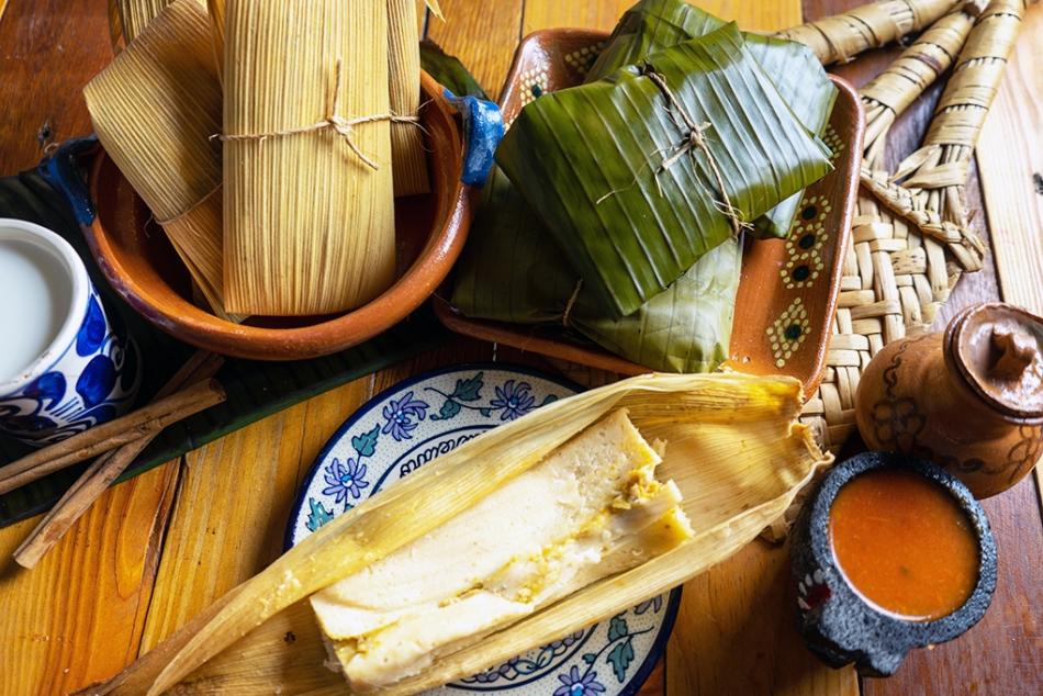 Vegetarian Tamales with Green Chile and Cheese - Pinch and Swirl